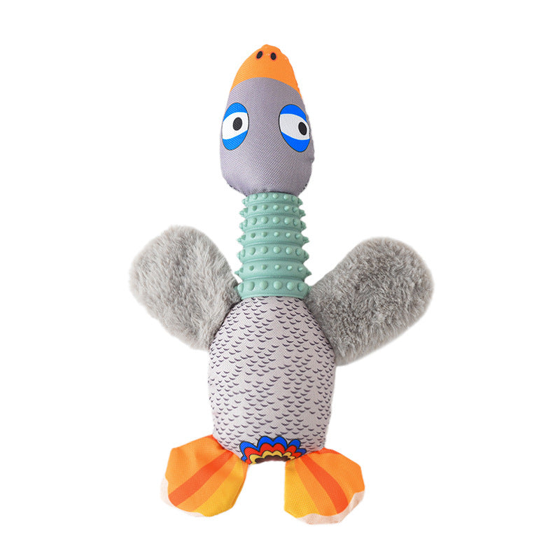 Pet Plush Toys Sound Big Goose Molars Bitten Cute Cartoon Dog Toys Pet Supplies