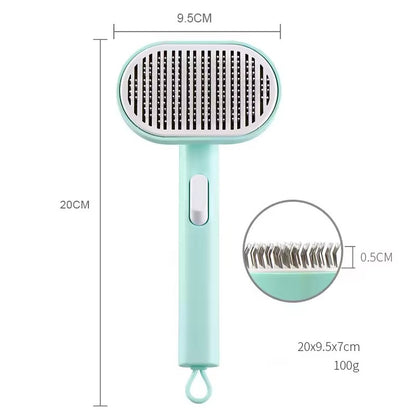 Pet comb pet hair removal brush cat and dog comb automatic hair removal and beauty brush