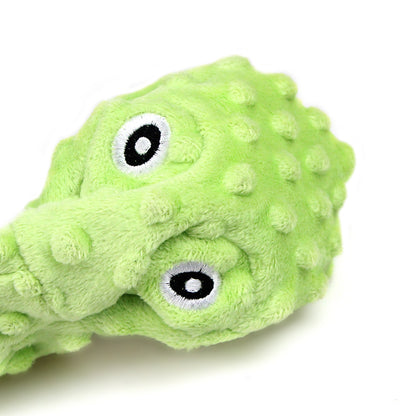 New Pet Supplies Cute Cartoon Voice Octopus Toys Puzzle Biting Cat and Dog Supplies